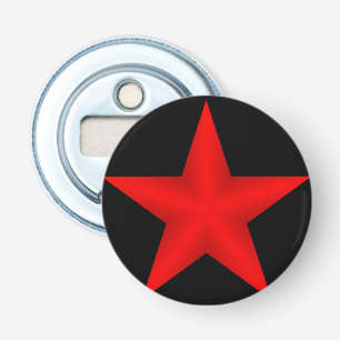 Rode ster button flesopener