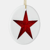 Rode ster keramisch ornament (Rechts)