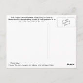 Rode ster kruis vlag postkaart (Achterkant)