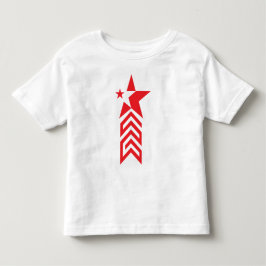 Rode Ster met Chevron Pijlen Kinder Shirts