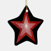 Rode ster ornament met zwarte ster (Rechts)