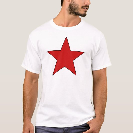 Rode ster t-shirt (Voorkant)