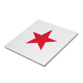 Rode ster tegeltje (Zijkant)