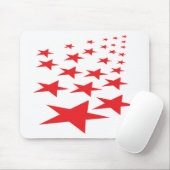 rode sterren muismat (Met muis)