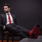 Rode Stethoscoop Artsen Stropdas