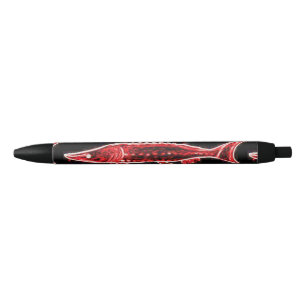 rode steur zwart zwarte inkt pen