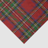 Rode Stewart Plaid Tartan voor Kerstmis Tissuepapier (Detail)