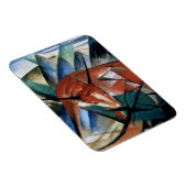 Rode stier (gouache op papier) magneet (Rechterzijde)