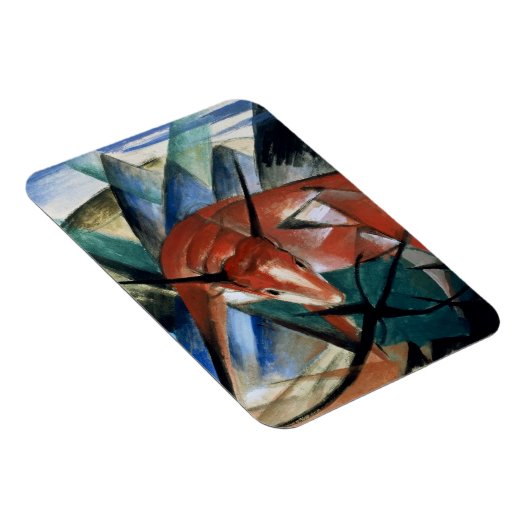 Rode stier (gouache op papier) magneet (Rechterzijde)