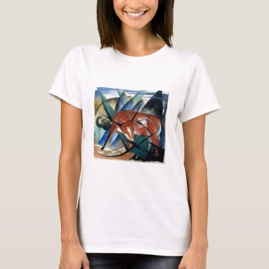 Rode stier (gouache op papier) t-shirt (Voorkant)