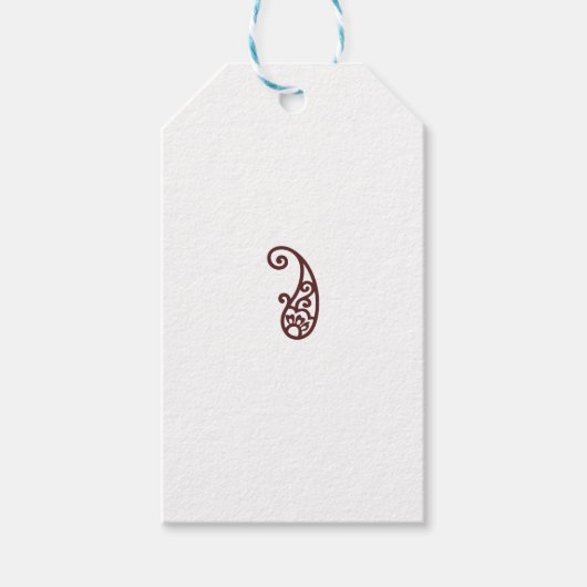 Rode stip cadeaulabel (Voorkant)