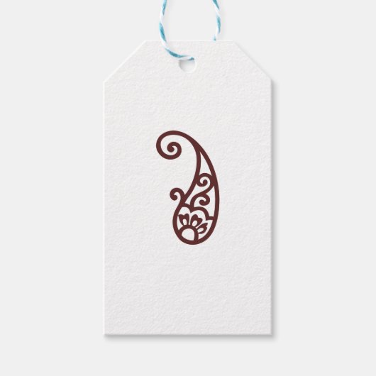 Rode stip cadeaulabel (Voorkant)