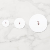Rode stip confetti (Voorkanten)