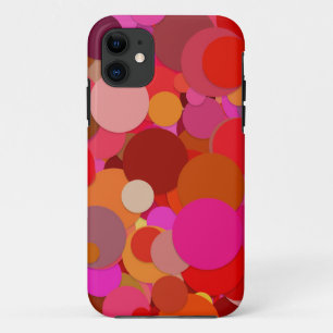 rode stip confetti iPhone 11 hoesje