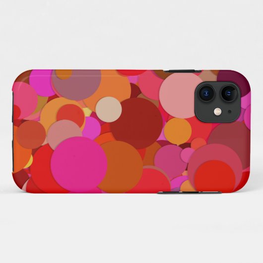 rode stip confetti Case-Mate iPhone case (Achterkant (horizontaal))