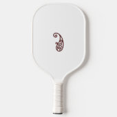 Rode stip pickleball paddle (Achterkant)