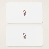 Rode stip visitekaartje (Voorkant /achterkant)