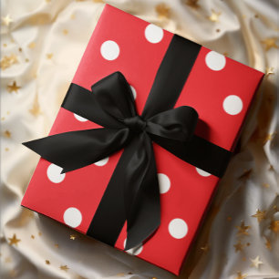 Rode Stippen Cadeaupapier