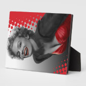 Rode Stippen Marilyn Fotoplaat (Zijkant)