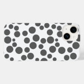 Rode stippen op een witte achtergrond Case-Mate iPhone case (Achterkant (horizontaal))