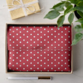 Rode Stippen Tissuepapier (Geschenk)