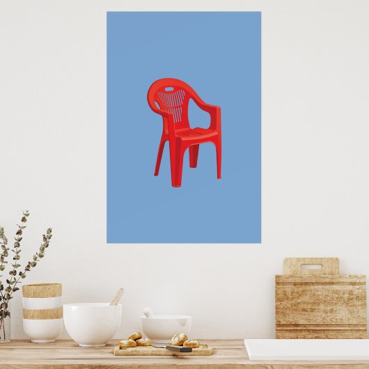 Rode Stoel Print (Keuken)