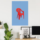 Rode Stoel Print (Thuiskantoor)