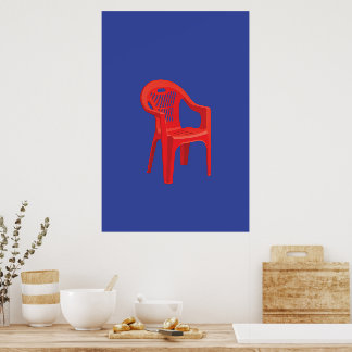 Rode Stoel Print