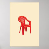 Rode Stoel Print (Voorkant)