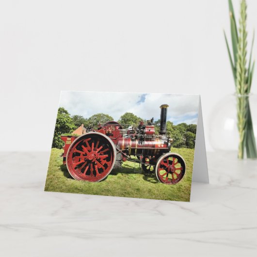  rode stoomtractiemotor kaart (Voorkant)