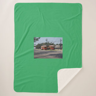 Rode Straatwagen Fleece Deken