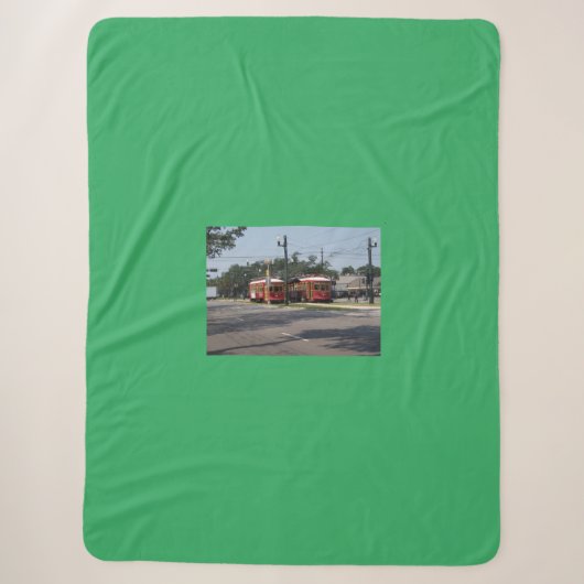 Rode Straatwagen Fleece Deken (Voorkant)