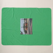 Rode Straatwagen Fleece Deken (Voorkant (horizontaal))