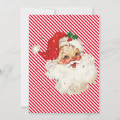 Rode Streep Brief Van Kerstman Kaart (Achterkant)