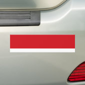 Rode streep bumpersticker (Op auto)