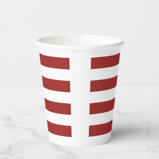 Rode streep document kop papieren bekers (Rechts)