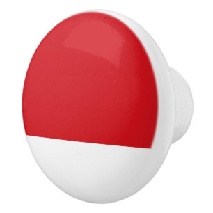 Rode streep keramische knop