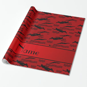 rode streep zwarte stripe.png cadeaupapier