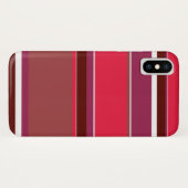 Rode strepen Case-Mate iPhone case (Achterkant (horizontaal))