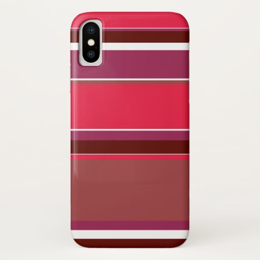 Rode strepen Case-Mate iPhone case (Achterkant)