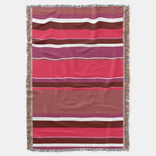 Rode strepen deken (Voorkant Verticaal)