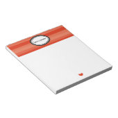 Rode strepen notitieblok (Schuin)