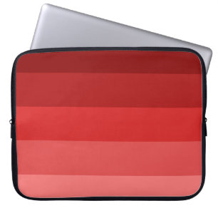 Rode strepen patroon laptop sleeve