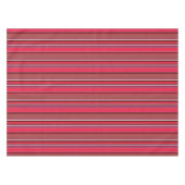 Rode strepen tafelkleed (Voorkant (Horizontaal))