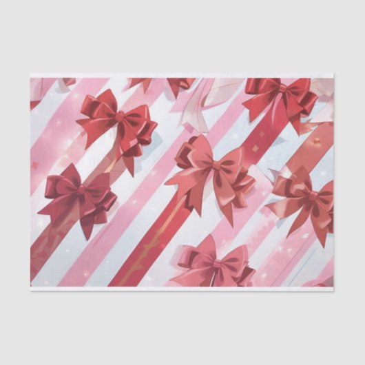 Rode strik 2 tissue papier (Voorkant)