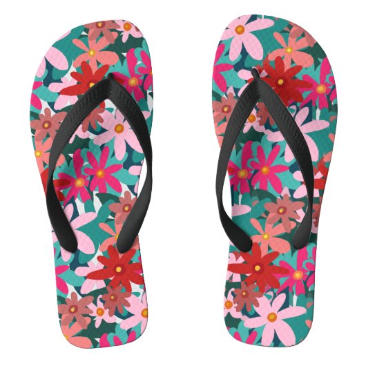 RODE STROMEN TEENSLIPPERS (Voetbed)