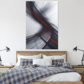 Rode Stroom Canvas Afdruk (Insitu (Slaapkamer))