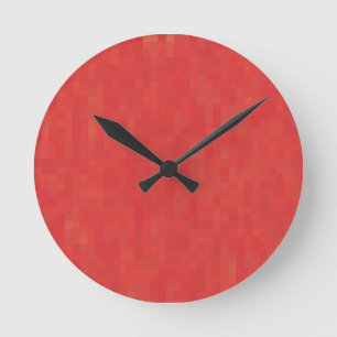 Rode subtiele minimalistische, elegante moderne pa ronde klok