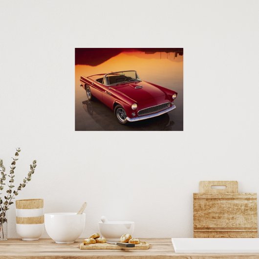 rode T-Bird Poster (Keuken)