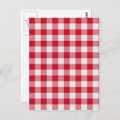 rode tafeldoek briefkaart (Voorkant / Achterkant)